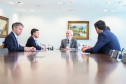 O governador em exercício, Darci Piana recebe dirigentes da Copel e da ANEEL  em reunião no Palácio Iguaçu.    Curitiba, 19/11/2019 -  Foto: Geraldo Bubniak/AEN