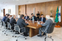 O governador em exercício, Darci Piana recebe dirigentes da Copel e da ANEEL  em reunião no Palácio Iguaçu.    Curitiba, 19/11/2019 -  Foto: Geraldo Bubniak/AEN