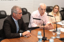 O secretário da Administração e da Previdência, Reinhold Stephanes, concede nesta terça-feira (19) entrevista coletiva para detalhar a proposta do Governo de atualização da previdência dos servidores estaduais.Foto: Ari Dias/AEN