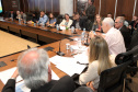 O secretário da Administração e da Previdência, Reinhold Stephanes, concede nesta terça-feira (19) entrevista coletiva para detalhar a proposta do Governo de atualização da previdência dos servidores estaduais.Foto: Ari Dias/AEN
