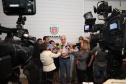 O secretário da Administração e da Previdência, Reinhold Stephanes, concede nesta terça-feira (19) entrevista coletiva para detalhar a proposta do Governo de atualização da previdência dos servidores estaduais.Foto: Ari Dias/AEN