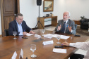 O governador em exercício Darci Piana repassa recursos a entidades sociais que atendem crianças e adolescentes e, pessoas com deficiência. Participaram: secretário da Justiça, Família e Trabalho, Ney Leprevost; diretor do Departamento de Apoio a Pessoa com Deficiência e de Políticas Públicas para Acessibilidade da SEJUF, Felipe Braga Côrtes; pres. Do Instituto Educacional Duque de Caxias, Alcides Madalozzo; entre outros.Curitiba, 19-11-19.Foto: Arnaldo Alves / AEN.