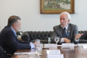 O governador em exercício Darci Piana repassa recursos a entidades sociais que atendem crianças e adolescentes e, pessoas com deficiência. Participaram: secretário da Justiça, Família e Trabalho, Ney Leprevost; diretor do Departamento de Apoio a Pessoa com Deficiência e de Políticas Públicas para Acessibilidade da SEJUF, Felipe Braga Côrtes; pres. Do Instituto Educacional Duque de Caxias, Alcides Madalozzo; entre outros.Curitiba, 19-11-19.Foto: Arnaldo Alves / AEN.