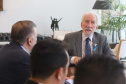 O governador em exercício Darci Piana repassa recursos a entidades sociais que atendem crianças e adolescentes e, pessoas com deficiência. Participaram: secretário da Justiça, Família e Trabalho, Ney Leprevost; diretor do Departamento de Apoio a Pessoa com Deficiência e de Políticas Públicas para Acessibilidade da SEJUF, Felipe Braga Côrtes; pres. Do Instituto Educacional Duque de Caxias, Alcides Madalozzo; entre outros.Curitiba, 19-11-19.Foto: Arnaldo Alves / AEN.