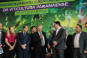 O Governador Carlos Massa Ratinho Júnior e o secretário estadual da Agricultura e Abastecimento, Norberto Ortigara, lançam nesta terça-feira (26), o programa de Desenvolvimento e Revitalização da Viticultura e da Agroindústria Vitícola no Paraná, o Revitis. Curitiba, 26/11/2019 - Foto: Geraldo Bubniak/AEN