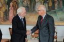 O vice governador Darci Piana recebe nesta terça-feira (3), o embaixador da Alemanha no Brasil, Georg Witschel no Palácio Iguaçu.   Curitiba, 03/12/2019 -  Foto: Geraldo Bubniak/AEN