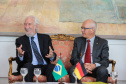 O vice governador Darci Piana recebe nesta terça-feira (3), o embaixador da Alemanha no Brasil, Georg Witschel no Palácio Iguaçu.   Curitiba, 03/12/2019 -  Foto: Geraldo Bubniak/AEN