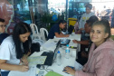 A feira de serviços Paraná Cidadão registrou cerca de 13 mil atendimentos em Cascavel. A ação ofereceu mais de 30 serviços, entre eles a emissão da carteira de identidade, carteira de trabalho e CPF. Foto: SEJUF