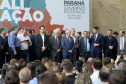O governador Carlos Massa Ratinho Junior recebeu nesta quarta-feira (11),  no Palácio Iguaçu, prefeitos de municípios de diversas regiões do Estado. No encontro foram assinados convênios para liberação de recursos destinados a ações na área da saúde. Os convênios foram assinados, também, pelo secretário de Estado da Saúde, Beto Preto. Curitiba,11/12/2109 Foto:Jaelson Lucas / AEN