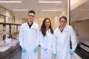 Tecpar apoia estudos pioneiros na área ambiental.Pesquisadores Mateus Sabtke, Mayara Padovan dos Santos e Éder José dos Santos.  Foto: Tecpar