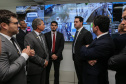 O Governador Carlos Massa Ratinho Junior e o ministro da Justiça e Segurança Pública, Sergio Moro, inauguram nesta segunda-feira (16), em Foz do Iguaçu, as operações do Fronteira Tech na Ponte Internacional da Amizade, que liga Foz do Iguaçu/PR à Ciudad del Este/PY. A iniciativa promover o uso de tecnologias digitais com foco na segurança pública. Foz do Iguaçu, 16/12/2019 - Foto: Geraldo Bubniak/AEN