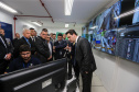 O Governador Carlos Massa Ratinho Junior e o ministro da Justiça e Segurança Pública, Sergio Moro, inauguram nesta segunda-feira (16), em Foz do Iguaçu, as operações do Fronteira Tech na Ponte Internacional da Amizade, que liga Foz do Iguaçu/PR à Ciudad del Este/PY. A iniciativa promover o uso de tecnologias digitais com foco na segurança pública. Foz do Iguaçu, 16/12/2019 - Foto: Geraldo Bubniak/AEN