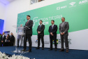 O Governador Carlos Massa Ratinho Junior e o ministro da Justiça e Segurança Pública, Sergio Moro, inauguram nesta segunda-feira (16), em Foz do Iguaçu, as operações do Fronteira Tech na Ponte Internacional da Amizade, que liga Foz do Iguaçu/PR à Ciudad del Este/PY. A iniciativa promover o uso de tecnologias digitais com foco na segurança pública. Foz do Iguaçu, 16/12/2019 - Foto: Geraldo Bubniak/AEN