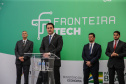 O Governador Carlos Massa Ratinho Junior e o ministro da Justiça e Segurança Pública, Sergio Moro, inauguram nesta segunda-feira (16), em Foz do Iguaçu, as operações do Fronteira Tech na Ponte Internacional da Amizade, que liga Foz do Iguaçu/PR à Ciudad del Este/PY. A iniciativa promover o uso de tecnologias digitais com foco na segurança pública. Foz do Iguaçu, 16/12/2019 - Foto: Geraldo Bubniak/AEN