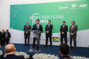 O Governador Carlos Massa Ratinho Junior e o ministro da Justiça e Segurança Pública, Sergio Moro, inauguram nesta segunda-feira (16), em Foz do Iguaçu, as operações do Fronteira Tech na Ponte Internacional da Amizade, que liga Foz do Iguaçu/PR à Ciudad del Este/PY. A iniciativa promover o uso de tecnologias digitais com foco na segurança pública. Foz do Iguaçu, 16/12/2019 - Foto: Geraldo Bubniak/AEN