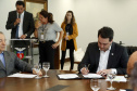 O Governo do Estado e a Klabin anunciaram nesta terça-feira (17) um investimento de R$ 450 milhões da empresa para obras de infraestrutura