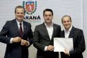 Governador Carlos Massa Ratinho Junior da posse aos novos conselheiros  do Conselho Paranaense de Ciência e tecnologia. Curitiba,17/12/2019 Foto:Jaelson Lucas / AEN