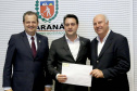 Governador Carlos Massa Ratinho Junior da posse aos novos conselheiros  do Conselho Paranaense de Ciência e tecnologia. Curitiba,17/12/2019 Foto:Jaelson Lucas / AEN