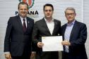 Governador Carlos Massa Ratinho Junior da posse aos novos conselheiros  do Conselho Paranaense de Ciência e tecnologia. Curitiba,17/12/2019 Foto:Jaelson Lucas / AEN