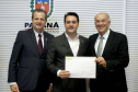 Governador Carlos Massa Ratinho Junior da posse aos novos conselheiros  do Conselho Paranaense de Ciência e tecnologia. Curitiba,17/12/2019 Foto:Jaelson Lucas / AEN