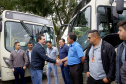 Importantes linhas que atendem o transporte coletivo de oito municípios da Região Metropolitana de Curitiba (RMC) ganharam 22 ônibus novos. Os veículos foram entregues pelo governador Carlos Massa Ratinho Junior, nesta quarta-feira (18), durante evento no Parque Barigui, em Curitiba.Foto:Jaelson Lucas / AEN