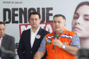 O governador Carlos Massa Ratinho Junior afirmou nesta quarta-feira (18) que o Paraná está em guerra contra a dengue. Ele convocou a população a colaborar no combate ao mosquito transmissor da doença para evitar o risco de uma grande epidemia no Estado. Em encontro no Palácio Iguaçu, o governador assinou decreto que instituiu o Comitê lntersetorial de Controle da Dengue no Paraná. Foto: Arnaldo Alves/AEN