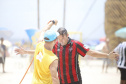 O vice-governador Darci Piana esteve neste sábado (11) no tradicional Futebol das Estrelas, em Matinhos, e destacou que a programação esportiva do Verão Maior é um vetor especial do turismo do Litoral e das praias de água doce do Estado. O Athletiba inaugural de 2020 deu largada a um calendário que engloba aulas de ginástica, torneios de vôlei, balonismo e muito mais. Foto: Gilson Abreu/AEN