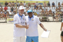 O vice-governador Darci Piana esteve neste sábado (11) no tradicional Futebol das Estrelas, em Matinhos, e destacou que a programação esportiva do Verão Maior é um vetor especial do turismo do Litoral e das praias de água doce do Estado. O Athletiba inaugural de 2020 deu largada a um calendário que engloba aulas de ginástica, torneios de vôlei, balonismo e muito mais. Foto: Gilson Abreu/AEN