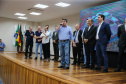 A Companhia de Saneamento do Paraná (Sanepar) vai investir R$ 152 milhões nos sistemas de água e de esgoto sanitário de Toledo, na Região Oeste. O valor será aplicado nos próximos cinco anos, conforme anúncio feito pelo governador Carlos Massa Ratinho Junior nesta sexta-feira (17), que cumpriu agenda no município. Toledo, 17/01/2020 -  Foto: Geraldo Bubniak/AEN