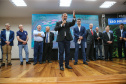 A Companhia de Saneamento do Paraná (Sanepar) vai investir R$ 152 milhões nos sistemas de água e de esgoto sanitário de Toledo, na Região Oeste. O valor será aplicado nos próximos cinco anos, conforme anúncio feito pelo governador Carlos Massa Ratinho Junior nesta sexta-feira (17), que cumpriu agenda no município. Toledo, 17/01/2020 -  Foto: Geraldo Bubniak/AEN