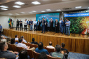 A Companhia de Saneamento do Paraná (Sanepar) vai investir R$ 152 milhões nos sistemas de água e de esgoto sanitário de Toledo, na Região Oeste. O valor será aplicado nos próximos cinco anos, conforme anúncio feito pelo governador Carlos Massa Ratinho Junior nesta sexta-feira (17), que cumpriu agenda no município. Toledo, 17/01/2020 -  Foto: Geraldo Bubniak/AEN