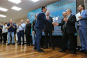 A Companhia de Saneamento do Paraná (Sanepar) vai investir R$ 152 milhões nos sistemas de água e de esgoto sanitário de Toledo, na Região Oeste. O valor será aplicado nos próximos cinco anos, conforme anúncio feito pelo governador Carlos Massa Ratinho Junior nesta sexta-feira (17), que cumpriu agenda no município. Toledo, 17/01/2020 -  Foto: Geraldo Bubniak/AEN