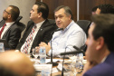 O governador Carlos Massa Ratinho Junior participa da reunião do secretariado. N/F: secretário de Saúde, Beto Preto.
Curitiba, 21-01-20.
Foto: Arnaldo Alves / AEN.


