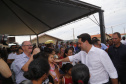 O governador Carlos Massa Ratinho Junior entrega 200 casas a famílias de Jaguariaíva.  Foto: Gilson Abreu/AEN