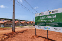 O governador Carlos Massa Ratinho Junior entrega 200 casas a famílias de Jaguariaíva.