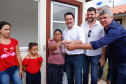O governador Carlos Massa Ratinho Junior entrega  200 casas a famílias de Jaguariaíva. 