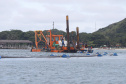 Ilha do Mel - Dragagem na ilha.Paranaguá, 10-01-20.Foto: Arnaldo Alves / AEN.