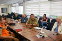A Defesa Civil realizou nesta quarta-feira (22) videoconferência sobre a instalação de gabinetes de crise e decretação de situação de emergência para representantes de municípios de todas as regiões do Paraná. Foi na sede da Secretaria da Saúde do Paraná, como parte das ações do Comitê Intersetorial de Controle da Dengue.Foto:SESA