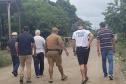 Polícia Civil participa de ação comunitária em Guaratuba. Foto: Polícia Civil