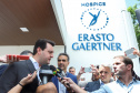 A primeira unidade de cuidados paliativos do Sul do Brasil com atendimento pelo Sistema Único de Saúde (SUS), o Hospice Erasto Gaertner, foi inaugurada nesta sexta-feira (24), em Curitiba, com a presença do governador Carlos Massa Ratinho Junior. Foto: José Fernando Ogura/AEN