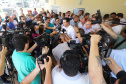 GOVERNADOR REPASSA RECURSOS EM CIANORTE.
O governador Carlos Massa Ratinho Junior assinou neste sábado (25), a homologação para ordem de serviços de pavimentação de ruas e avenidas em Cianorte, região noroeste do Paraná. Participaram da solenidade: prefeito de Cianorte, Claudemir Romero Bongiorno; os secretários: de Desenvolvimento Urbano, João Carlos Ortega; de Desenvolvimento Sustentável e Turismo, Márcio Nunes; entre outros.
Cianorte, 25-01-20.
Foto: Arnaldo Alves / AEN.
