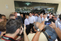 GOVERNADOR REPASSA RECURSOS EM CIANORTE.
O governador Carlos Massa Ratinho Junior assinou neste sábado (25), a homologação para ordem de serviços de pavimentação de ruas e avenidas em Cianorte, região noroeste do Paraná. Participaram da solenidade: prefeito de Cianorte, Claudemir Romero Bongiorno; os secretários: de Desenvolvimento Urbano, João Carlos Ortega; de Desenvolvimento Sustentável e Turismo, Márcio Nunes; entre outros.
Cianorte, 25-01-20.
Foto: Arnaldo Alves / AEN.
