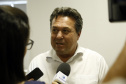 Umuarama recebe mais de 15 milhoes de reais em obras, alem de 900 mil para implementacao de um parque urbano, assinam os recursos os secretarios Joao Carlos Ortega e Marcio Nunes que representaram o governador Carlos Massa Ratinho Junior.
Foto Gilson Abreu/Aen