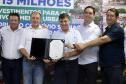 Umuarama recebe mais de 15 milhoes de reais em obras, alem de 900 mil para implementacao de um parque urbano, assinam os recursos os secretarios Joao Carlos Ortega e Marcio Nunes que representaram o governador Carlos Massa Ratinho Junior.
Foto Gilson Abreu/Aen