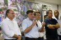 Umuarama recebe mais de 15 milhoes de reais em obras, alem de 900 mil para implementacao de um parque urbano, assinam os recursos os secretarios Joao Carlos Ortega e Marcio Nunes que representaram o governador Carlos Massa Ratinho Junior.
Foto Gilson Abreu/Aen