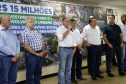 Umuarama recebe mais de 15 milhoes de reais em obras, alem de 900 mil para implementacao de um parque urbano, assinam os recursos os secretarios Joao Carlos Ortega e Marcio Nunes que representaram o governador Carlos Massa Ratinho Junior.
Foto Gilson Abreu/Aen