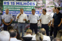 Umuarama recebe mais de 15 milhoes de reais em obras, alem de 900 mil para implementacao de um parque urbano, assinam os recursos os secretarios Joao Carlos Ortega e Marcio Nunes que representaram o governador Carlos Massa Ratinho Junior.
Foto Gilson Abreu/Aen