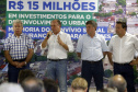Umuarama recebe mais de 15 milhoes de reais em obras, alem de 900 mil para implementacao de um parque urbano, assinam os recursos os secretarios Joao Carlos Ortega e Marcio Nunes que representaram o governador Carlos Massa Ratinho Junior.
Foto Gilson Abreu/Aen