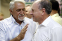 Umuarama recebe mais de 15 milhoes de reais em obras, alem de 900 mil para implementacao de um parque urbano, assinam os recursos os secretarios Joao Carlos Ortega e Marcio Nunes que representaram o governador Carlos Massa Ratinho Junior.
Foto Gilson Abreu/Aen