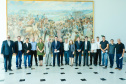 O governador Carlos Massa Ratinho Junior reúne-se com a bancada de deputados federais do Paraná.